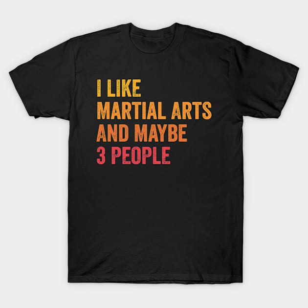 I Like Martial Arts and Maybe 3 People - Martial Arts Lover Gift T-Shirt by ChadPill